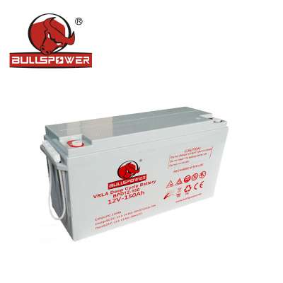 Latest hotsale deep cycle battery 12v 300ah 24v 150ah battery deep cycle vrla battery BPD12-150