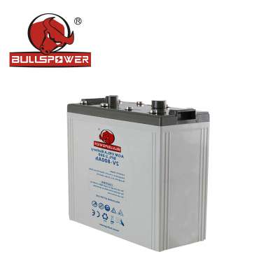 China Manufacturer Wisdom Power battery 2v 800ah long cycle life battery for solar stsyem