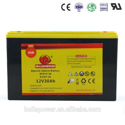 12v 32ah Lead acid electric rider battery 6-evf-32 battery for electric stackers